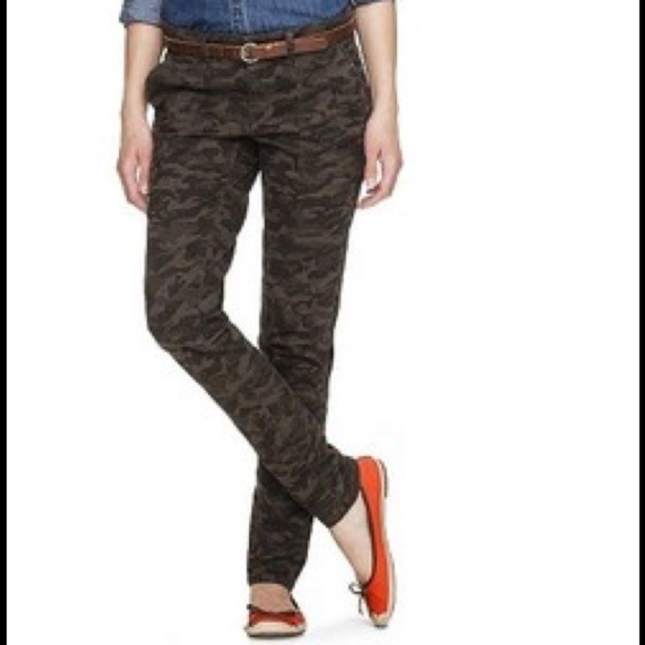 Merona Pants - Merona camo skinny stretch pant chino